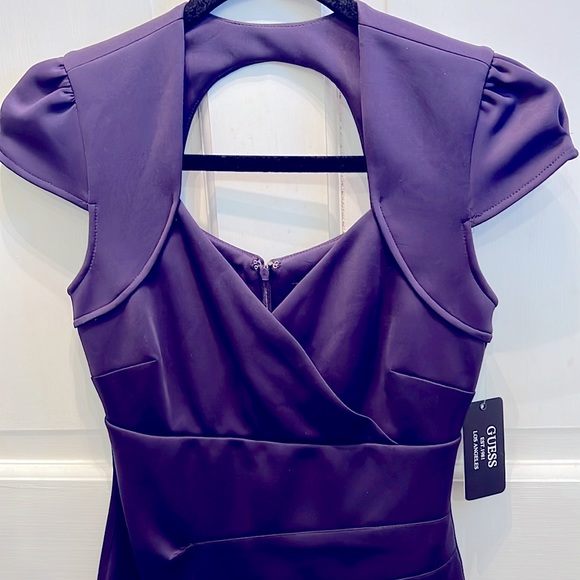 NWT Guess Aubergine Beautiful Dress - Picture 5 of 9